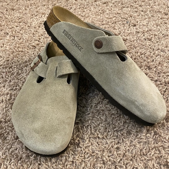 Birkenstock Shoes - Birkenstock Boston Soft Footbed Suede Leather Clogs